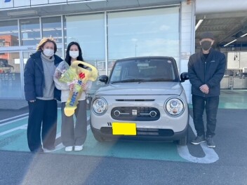 N様、アルトラパンご納車おめでとうございます☆